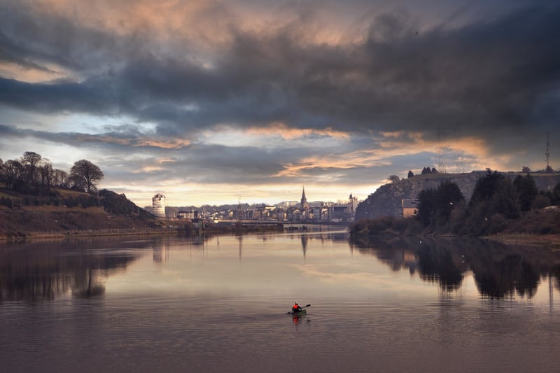 Canoeing on the lake